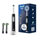 Набор, oral-b (Орал-би) зубная щетка электрическая Про Сириес 1 D305.513.3 тип 3791 + насадки Кросс Экшн Максимайзер черная EB50BRB №2
