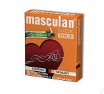 Презервативы, Маскулан 3 шт дотти+риббд Masculan 3 Classic dotty+ribbed с колечками и пупырышками